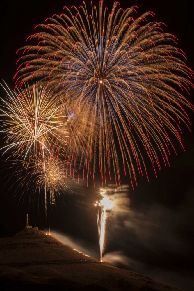 USA, Colorado, Salida July 4th fireworks display